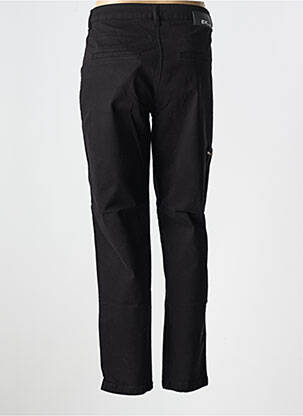 Pantalon chino țesătură poplin mărime normală negru EVA KAYAN femeie