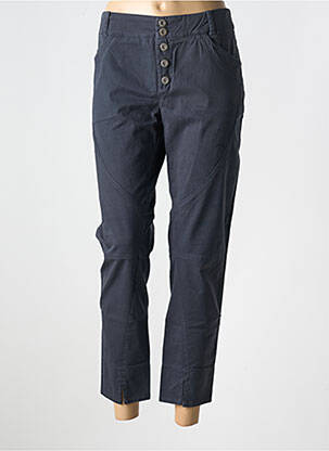 Pantalon 7/8 țesătură poplin mărime normală gri INDIES femeie