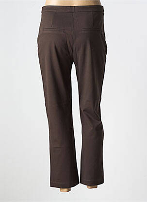 Pantalon 7/8 elasticitate mărime normală maro EVA KAYAN femeie