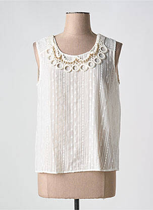 Top alb LESLIE femeie