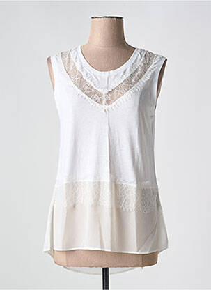 Tunică fără mâneci alb EVA KAYAN femeie