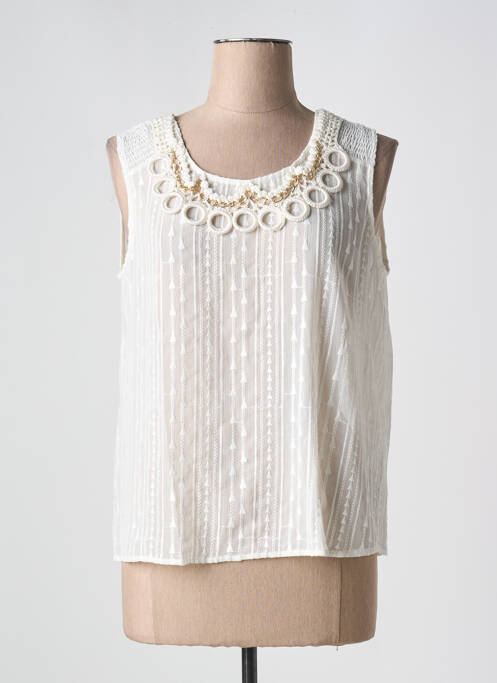 Top alb LESLIE femeie