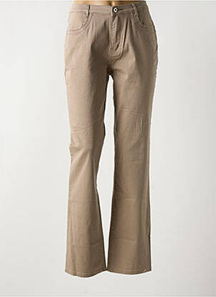 Blugi cu croială dreaptă maro I.QUING femeie