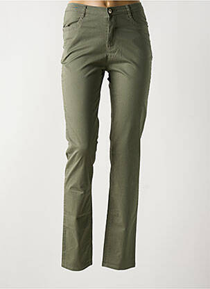 Blugi cu croială slim verde I.QUING femeie