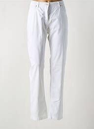 Pantalon slim talie elastică mărime normală alb BRANDTEX femme