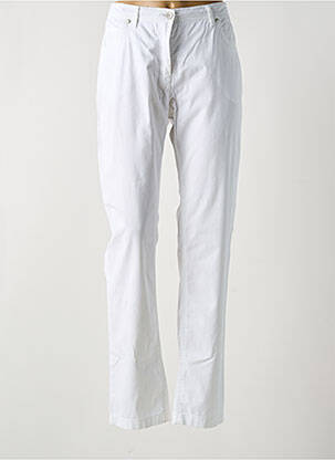 Pantalon slim alb BRANDTEX femeie