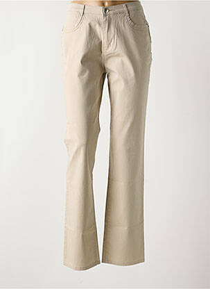 Pantalon slim bej I.QUING femeie