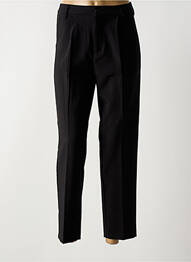 Pantalon 7/8 talie înaltă talie înaltă negru FOLYROSE femme
