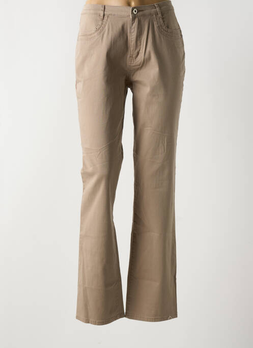 Blugi cu croială dreaptă maro I.QUING femeie