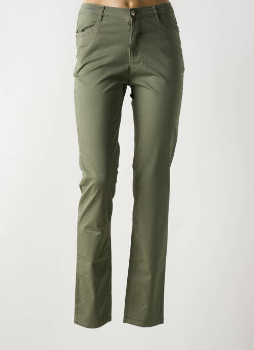 Blugi cu croială slim verde I.QUING femeie