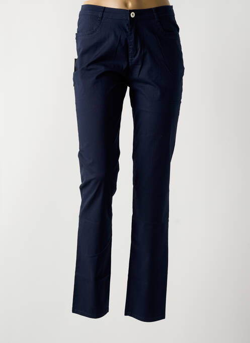 Pantalon slim albastru I.QUING femeie