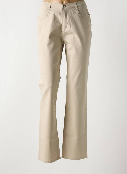 Pantalon slim bej I.QUING femeie