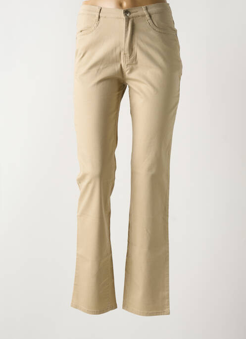 Pantalon slim bej I.QUING femeie