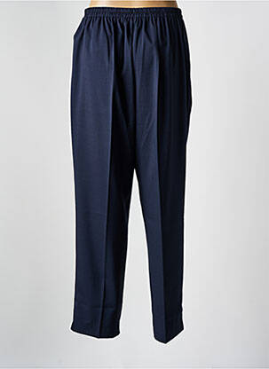 Pantalon drept talie elastică albastru GEVANA femeie
