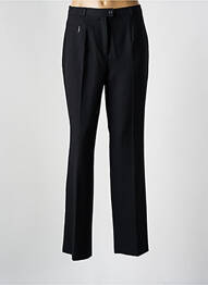 Pantalon drept închidere cu fermoar sub clapetă cu nasturi negru STEILMANN femme