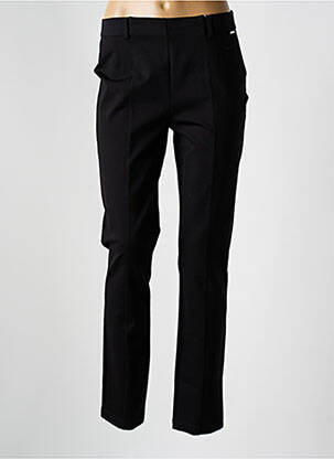 Pantalon slim talie înaltă talie înaltă negru DIANE LAURY femeie