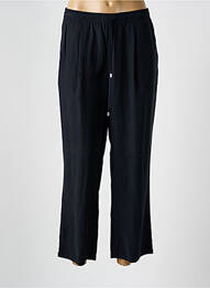 Pantalon 7/8 închidere cu fermoar sub clapetă cu nasturi negru M BY M femme