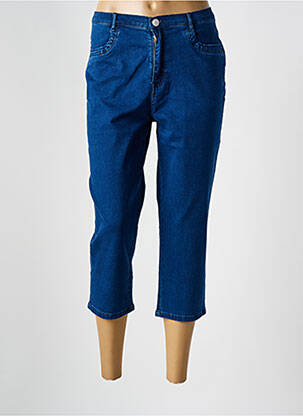 Pantalon trei sferturi buzunare albastru I.QUING femeie