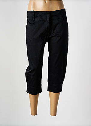 Pantalon trei sferturi buzunare negru JADE femeie
