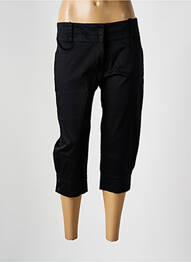 Pantalon trei sferturi buzunare negru JADE femme