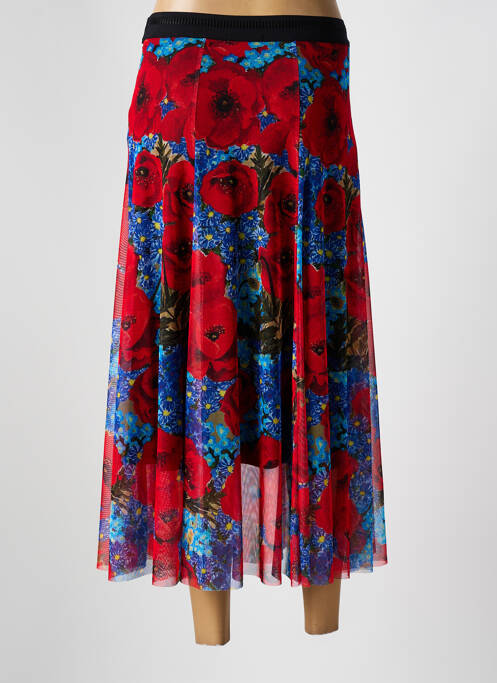 Fustă midi roșu MALOKA femeie