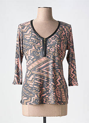 Tricou mâneci 3/4 mâneci 3/4 negru VANGO femeie