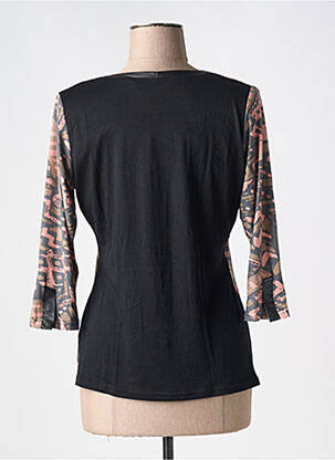 Tricou mâneci 3/4 mâneci 3/4 negru VANGO femeie
