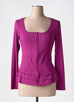Vestă cu mâneci lungi mâneci lungi violet MALOKA femeie