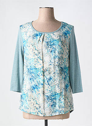Tricou mâneci 3/4 mâneci 3/4 albastru BARBARA LEBEK femeie