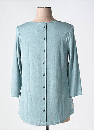Tricou mâneci 3/4 mâneci 3/4 albastru BARBARA LEBEK femeie