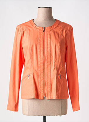 Jachete casual buzunare portocalie SIGNATURE femeie