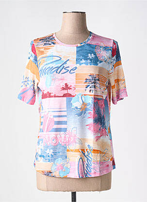 Tricou elasticitate mâneci scurte roz THOMAS RABE femeie