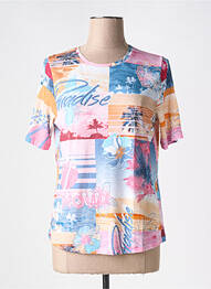 Tricou elasticitate mâneci scurte roz THOMAS RABE femme