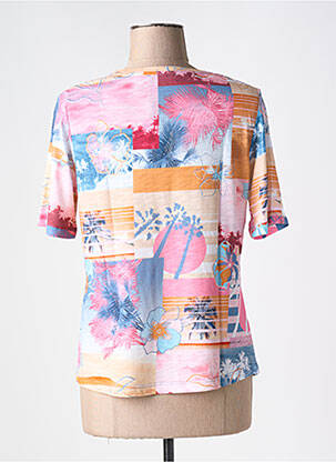 Tricou elasticitate mâneci scurte roz THOMAS RABE femeie