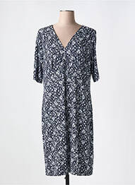 Rochie midi imprimeu floral mâneci scurte negru 7 SEASONS femme
