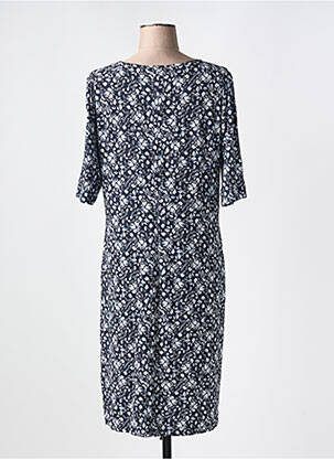 Rochie midi imprimeu floral mâneci scurte negru 7 SEASONS femeie