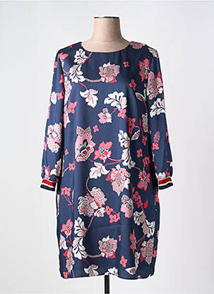 Rochie scurtă mâneci 3/4 mâneci 3/4 albastru BARILOCHE femeie