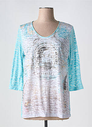Tricou mâneci 3/4 mâneci 3/4 albastru THOMAS RABE femeie