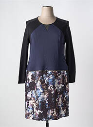 Rochie midi mâneci lungi mâneci lungi albastru FELINO femme