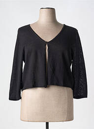 Vestă cu mâneci lungi mâneci 3/4 negru CONCEPT K femme