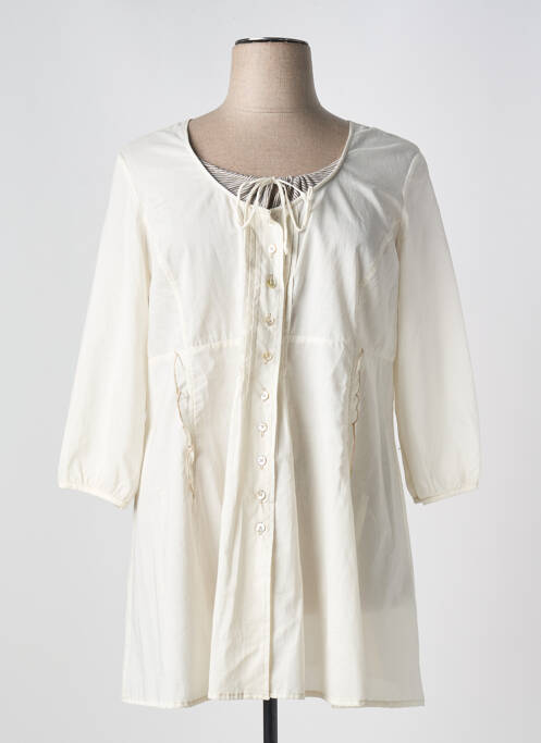 Tunică mâneci lungi bej PERSPECTIVES femeie