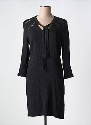 Rochie midi mâneci lungi mâneci lungi negru ONE STEP femeie