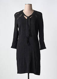 Rochie midi mâneci lungi mâneci lungi negru ONE STEP femeie