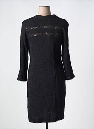 Rochie midi mâneci lungi mâneci lungi negru ONE STEP femeie