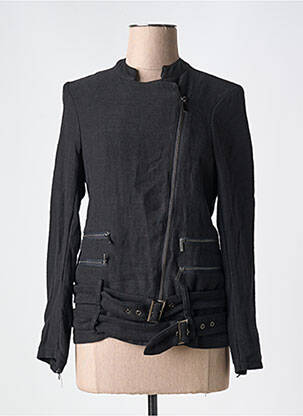 Jachete casual guler rotund negru NÜ femeie
