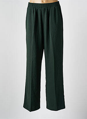 Pantalon drept țesătură crep mărime normală verde GRACE & MILA femeie
