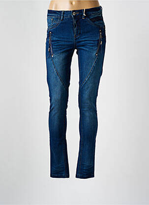 Blugi cu croială slim albastru CREAM femeie