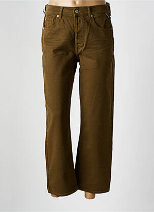 Blugi cu croială largă verde REPLAY femeie