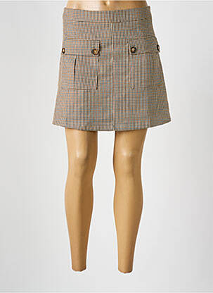 Fustă scurtă maro LA PETITE ETOILE femeie