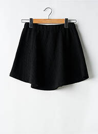 Fustă scurtă croială evazată negru DEELUXE femme